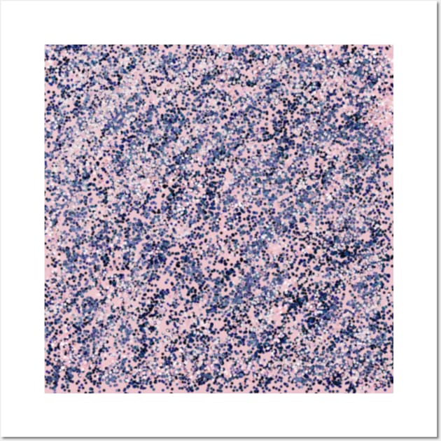 Blue and Pink Dot Pattern Wall Art by thesnowwhyte